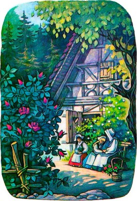 Біляночка та Зоряночка, Брати Ґрімм