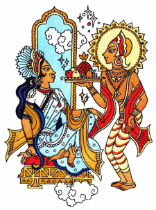 Сонце, Вітер і Місяць, індійська казка