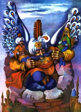 Падишахів син та дев, турецька казка