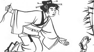 Біб, соломинка та вуглинка, японська казка