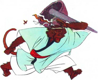 Помста мавпі за рачиху, японська казка